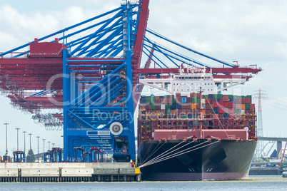 Containerterminal in Hamburg, Deutschland