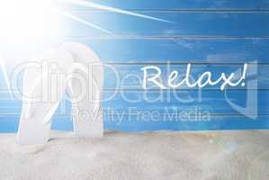 Sunny Summer Background, Text Relax
