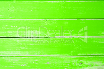 Intense Green Wooden Background, Copy Space