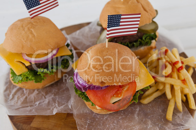 Snacks with 4th july theme
