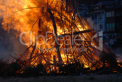 Easter fire in Grmany