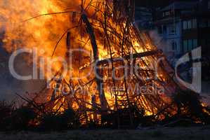 Easter fire in Grmany