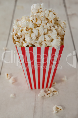 Close-up of popcorn with 4th july theme