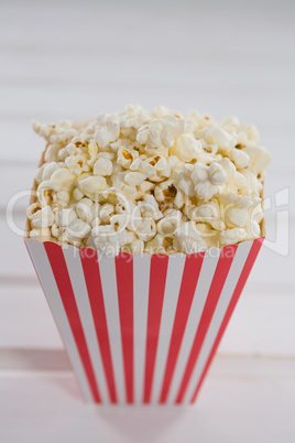 Close-up of popcorn with 4th july theme