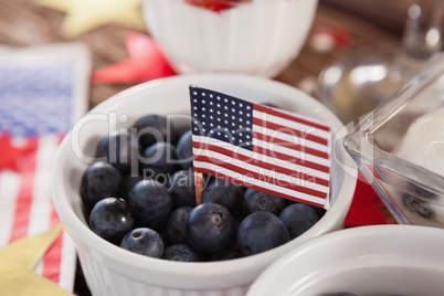 Blueberry with 4th july theme