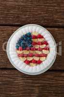 Fruitcake with 4th july theme