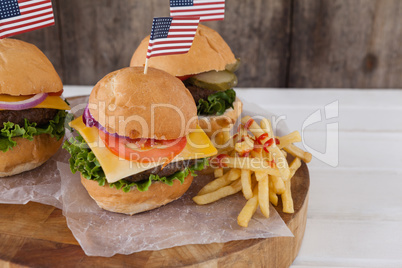 Snacks with 4th july theme