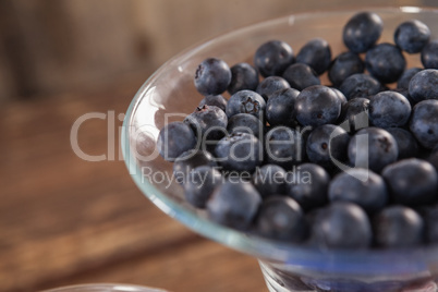 Fresh blueberry in bowl