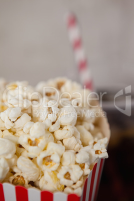 Close-up of popcorn