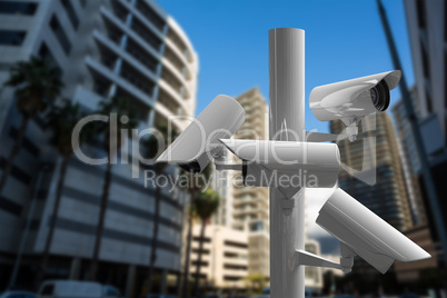 Composite image of cctv camera