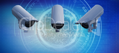 Composite image of cctv camera