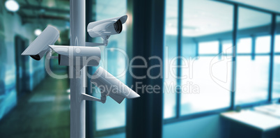 Composite image of cctv camera