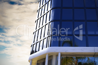 Composite image of digitally generated image ofÃ?Â 3d office buildings