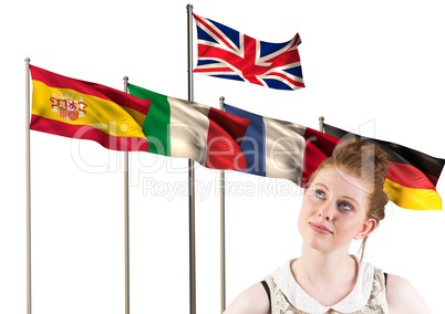 main language flags behind teenager thinking