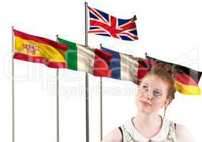 main language flags behind teenager thinking