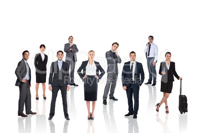 Business group in white background