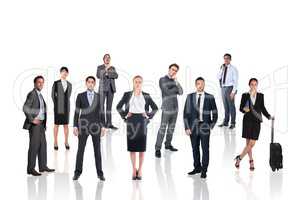 Business group in white background