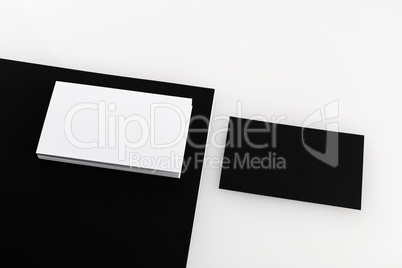 Black and white business cards