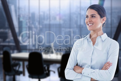 business woman in an office