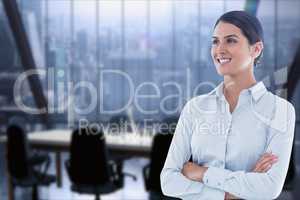 business woman in an office