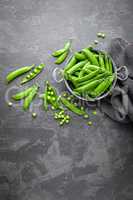 Fresh green peas