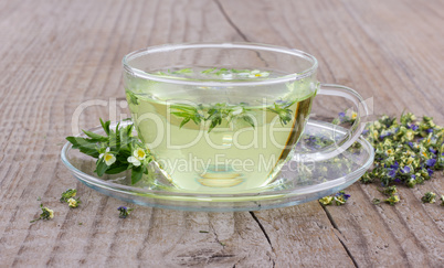 herbal tea with heartsease