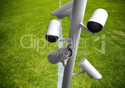 cctv on the grass