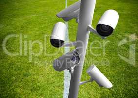 cctv on the grass