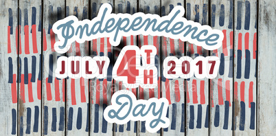 Composite image of digitally generated image of happy 4th of july message Composite image of digitally generated image of happy 4th of july message