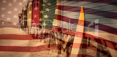 Composite image of american flag