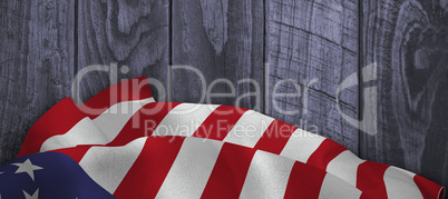 Composite image of close up of the us flag