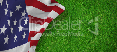 Composite image of focus on usa flag