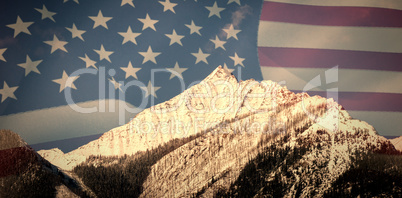 Composite image of united states of america flag