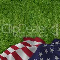 Composite image of close up of the us flag