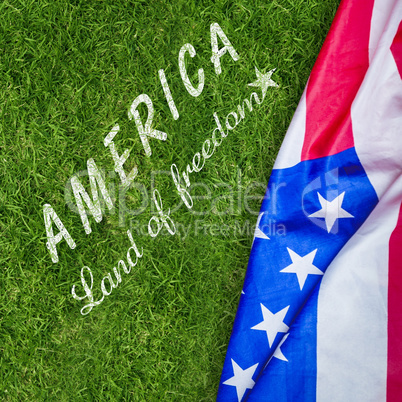 Composite image of colorful happy 4th of july text against white background