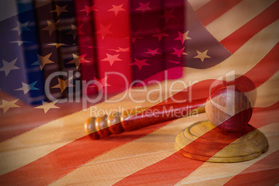 Composite image of cropped american flag