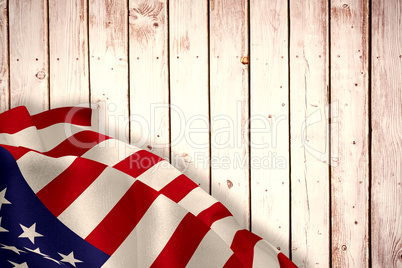 Composite image of close up of the us flag