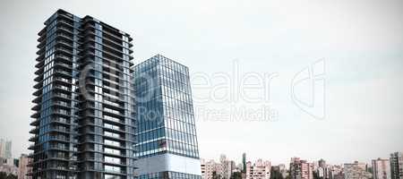 Composite image of composite image ofÃ?Â 3d office buildings