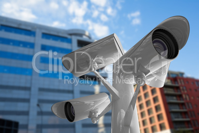 Composite image of cctv camera