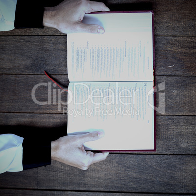 Cropped woman holding bible