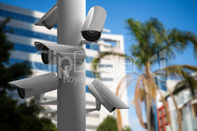 Composite image of cctv camera