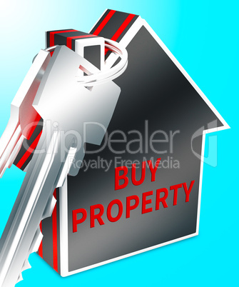 Buy Property Represents Real Estate 3d Rendering
