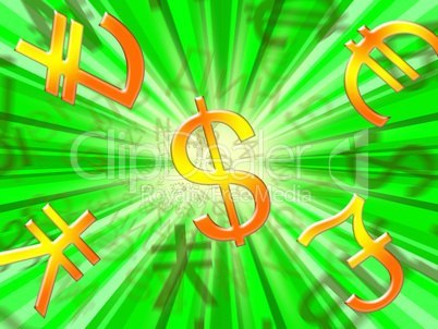 Currency Exchange Meaning Forex Rate 3d Illustration