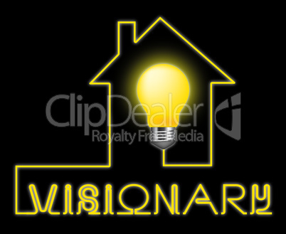 Visionary Light Represents Insights Strategist And Ideals
