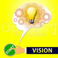 Vision Light Shows Planning And Objectives 3d Illustration