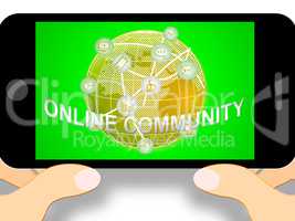 Online Community Meaning Social Media 3d Illustration
