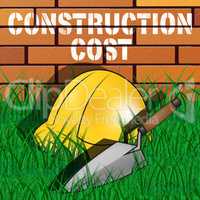 Construction Cost Means Building Costs 3d Illustration