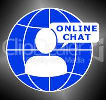 Online Chat Shows Internet Messages 3d Illustration