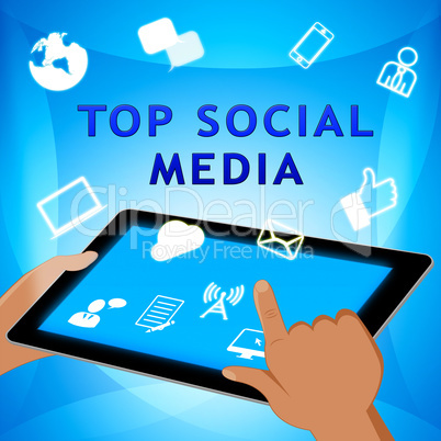Top Social Media Means Best Forums 3d Illustration