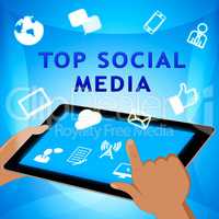 Top Social Media Means Best Forums 3d Illustration
